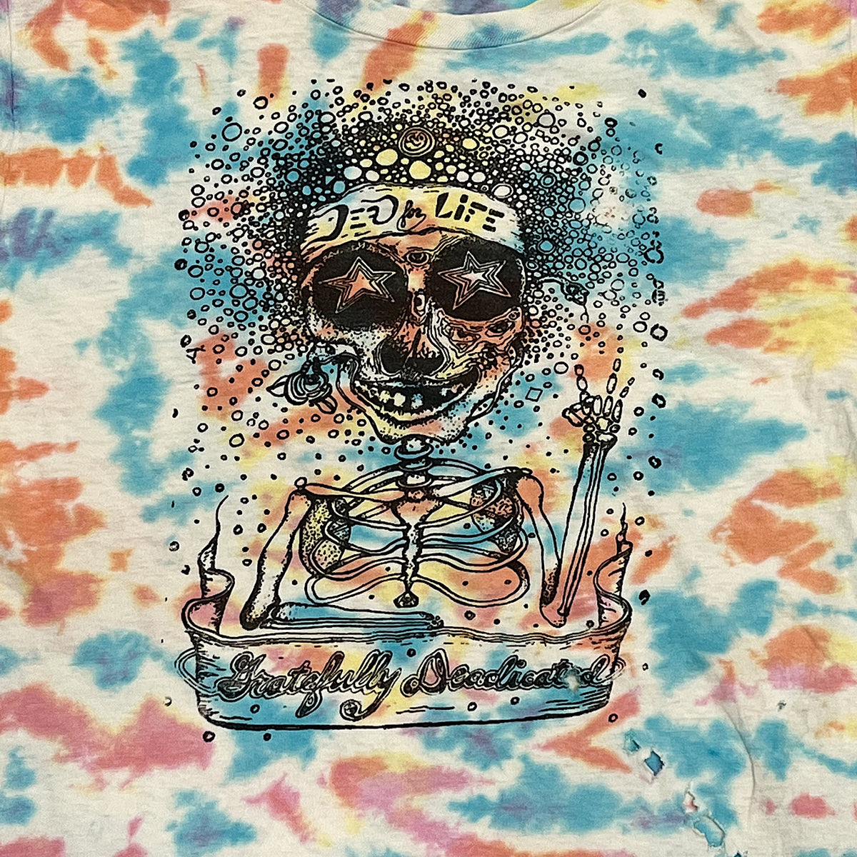 Rare 1980s Grateful Dead Parking Lot T Shirt | Dark Star – Mad Van