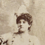 Antique Cigarette Card of Woman Smoking in Entertainment Garb