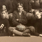 Antique Photographs of High School Football Team | Set of 4