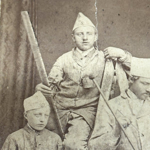 Antique Occupational Photograph of Painters in Unusual Pose