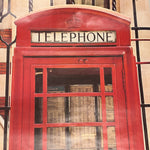 Rare 1970s London Red Telephone Booth Poster by Verkerke | Banksy