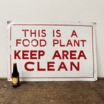 1950s Industrial Food Plant Sign from Pabst Brewery | 36" x 24"