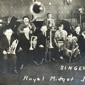 1920s RPPC of Singer’s Royal Midget Jazz Band | Unused