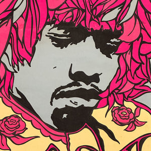 1960s Jimi Hendrix Blacklight Poster titled “Mr Experience” | 1967