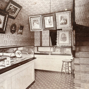 Antique Interior Studio Photograph from Late 1800s Gallery