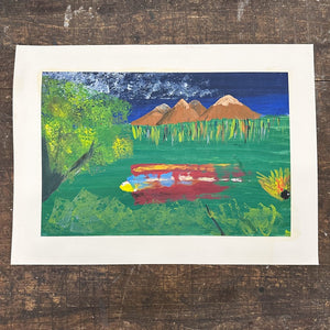 1980s Unusual Archive of 7th Grade Paintings | Price Is Per Painting