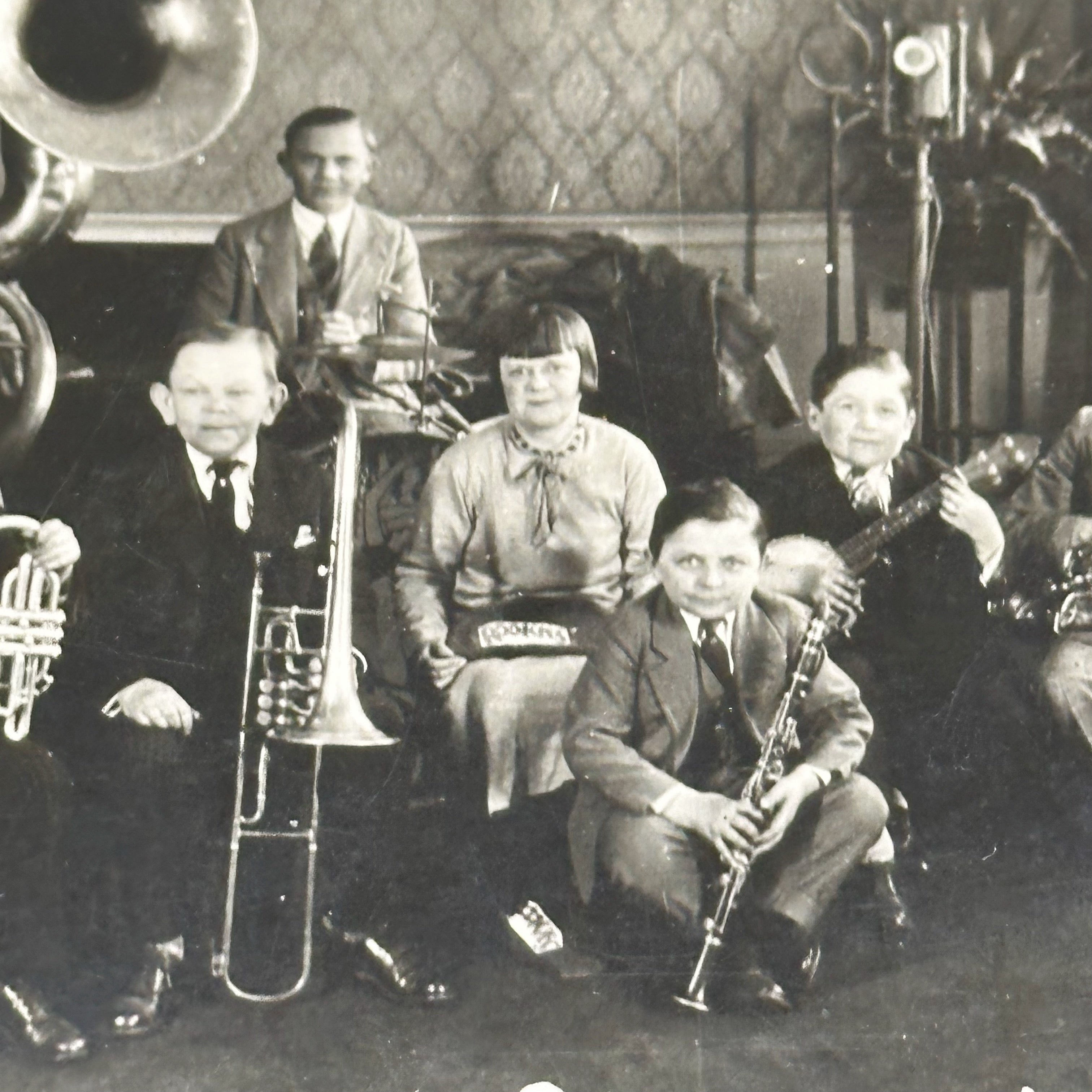 1920s RPPC of Singer’s Royal Midget Jazz Band | Unused