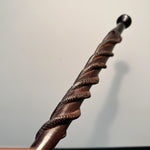 Antique Zulu Prestige Staff with Triple Twisted Snakes - Rare Turn of the Century South African Cane Stick - Mayo Clinic Provenance
