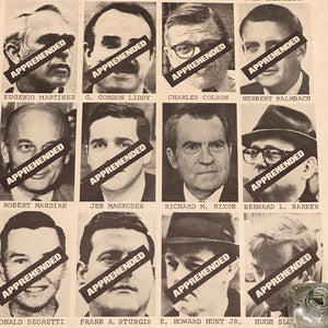 1970s Watergate Wanted Poster with Nixon Accomplices