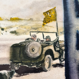 WW2 Painting of Soldier in the Sun | Cleveland Art School