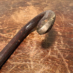Antique Wrapped Leather Cane with Slice Scratch Decal