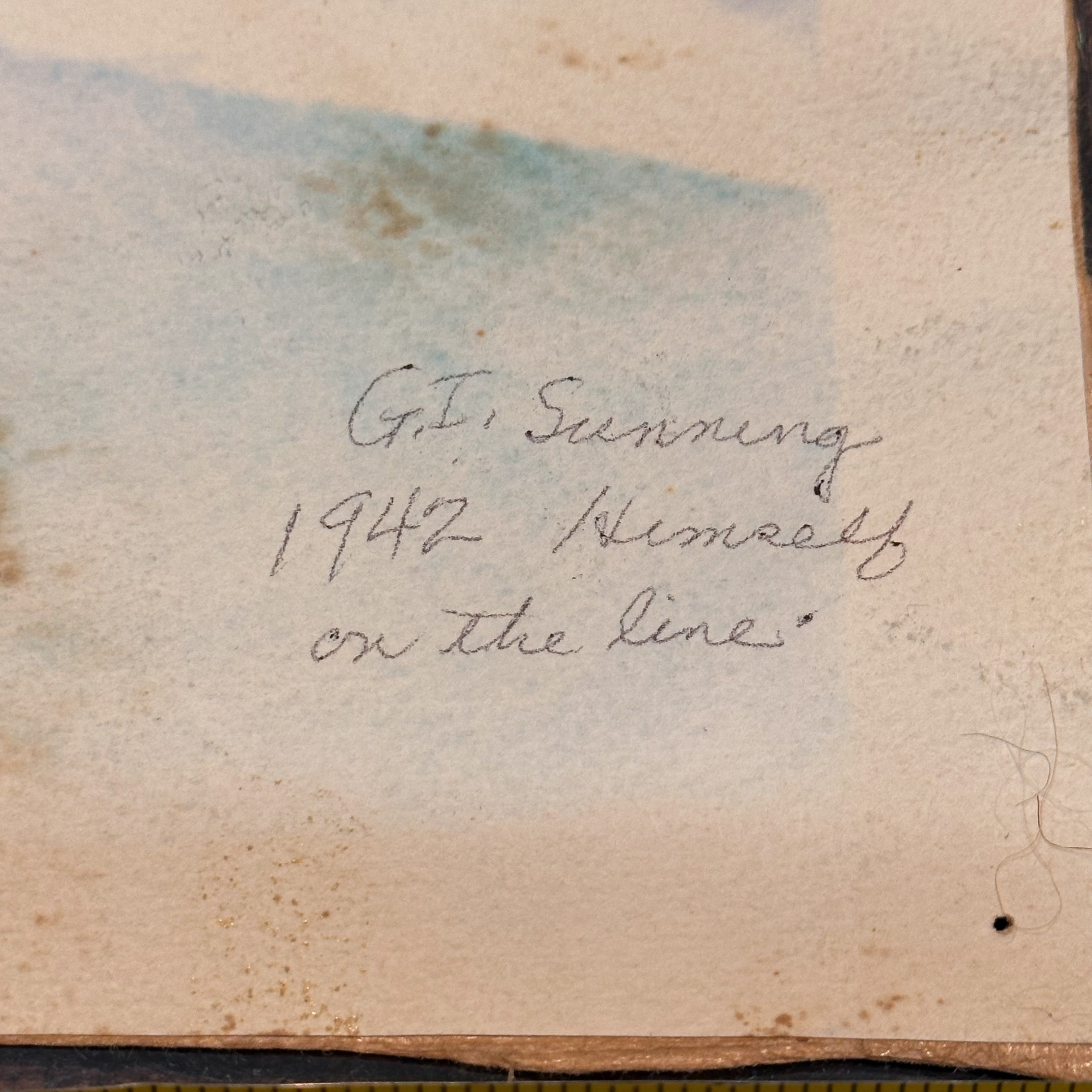 WW2 Painting of Soldier in the Sun | Cleveland Art School