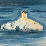 1970s Meir Pichhadze Original Surrealist Painting