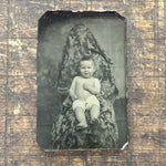 Antique Tintype of Ghost Mother Holding Baby | 1800s