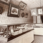 Antique Interior Studio Photograph from 19th Century Gallery - Excelsior Springs Missouri - Rare Set of Kassons Gallery Photos - Girl Doll
