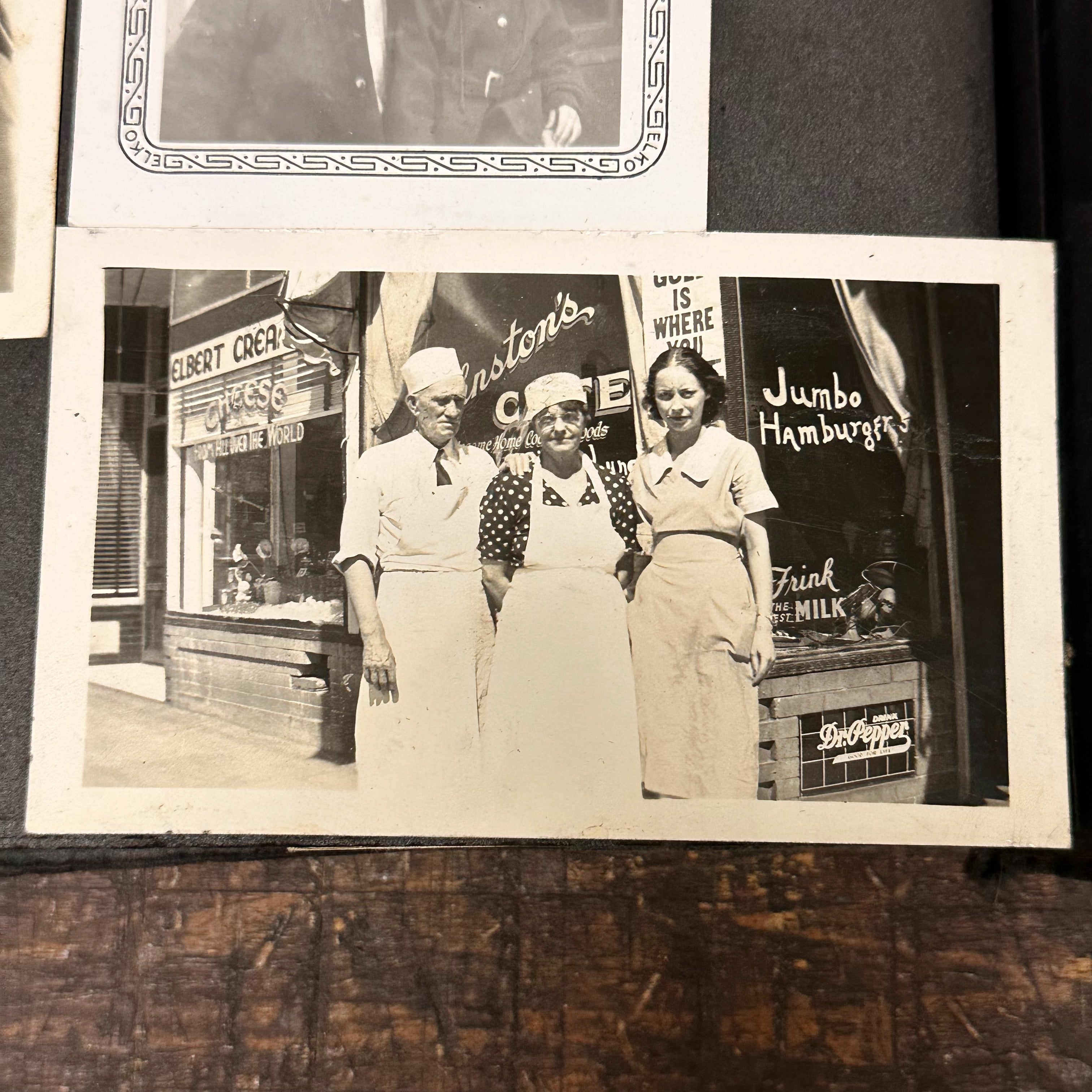 Antique Photo Album with Tragic Bride of the Week Death Article
