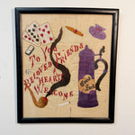 Antique Textile Folk Art by Sailor or Tramp | Vices Gambling, Pipe, Beer, Smoking