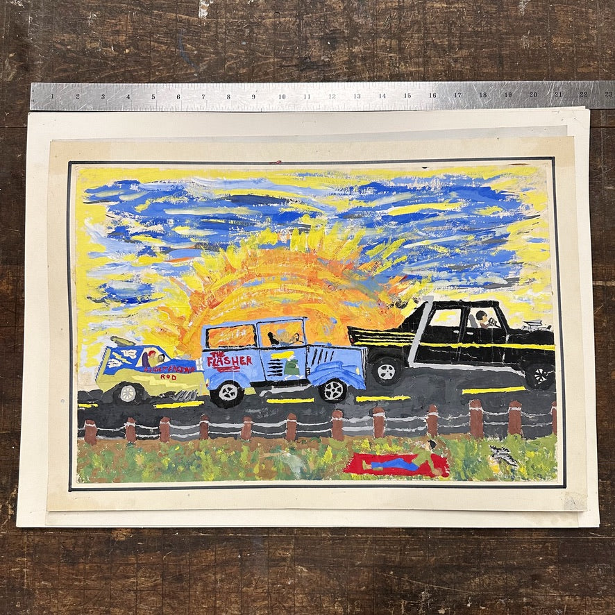 1980s Unusual Archive of 7th Grade Paintings | Price Is Per Painting