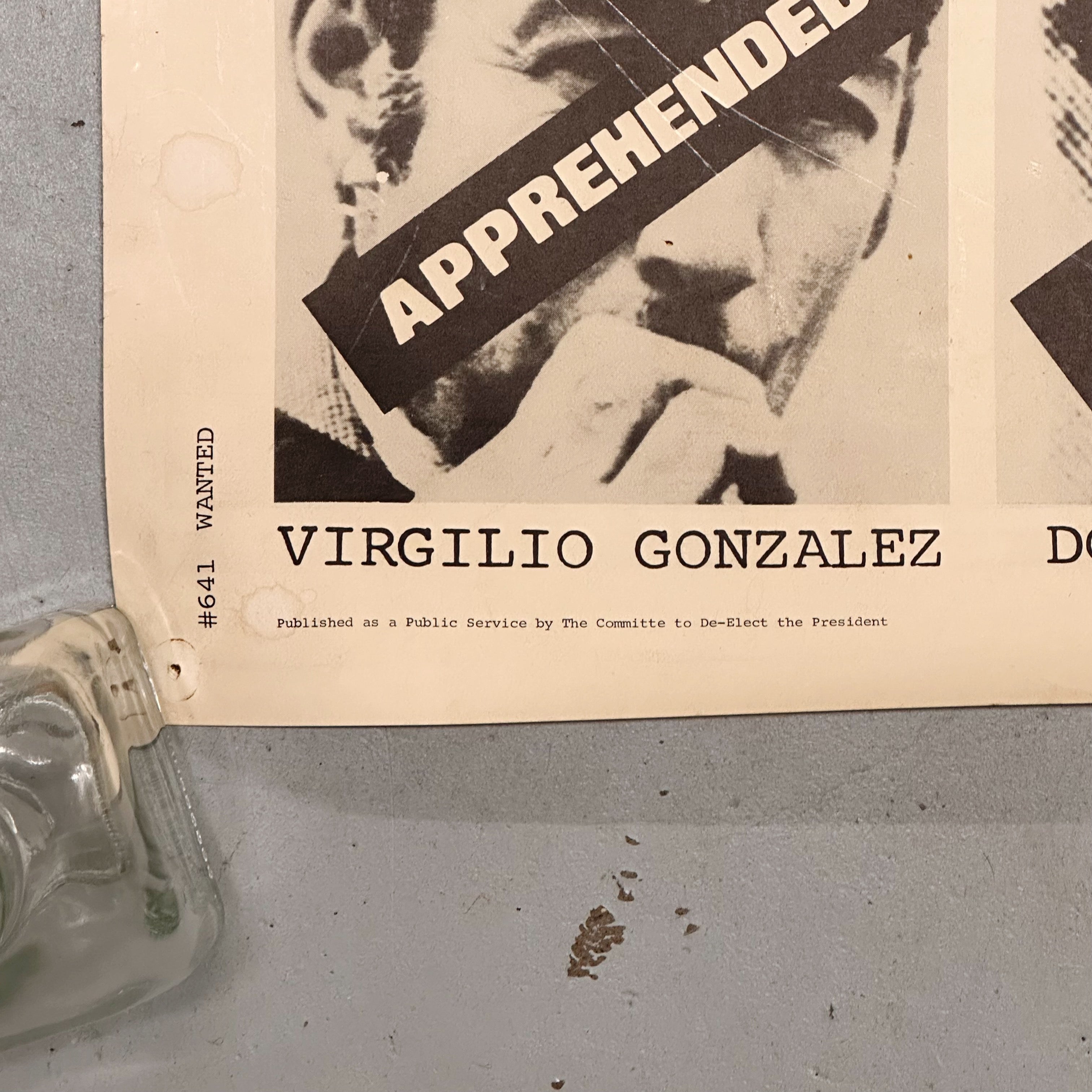 1970s Watergate Wanted Poster with Nixon Accomplices