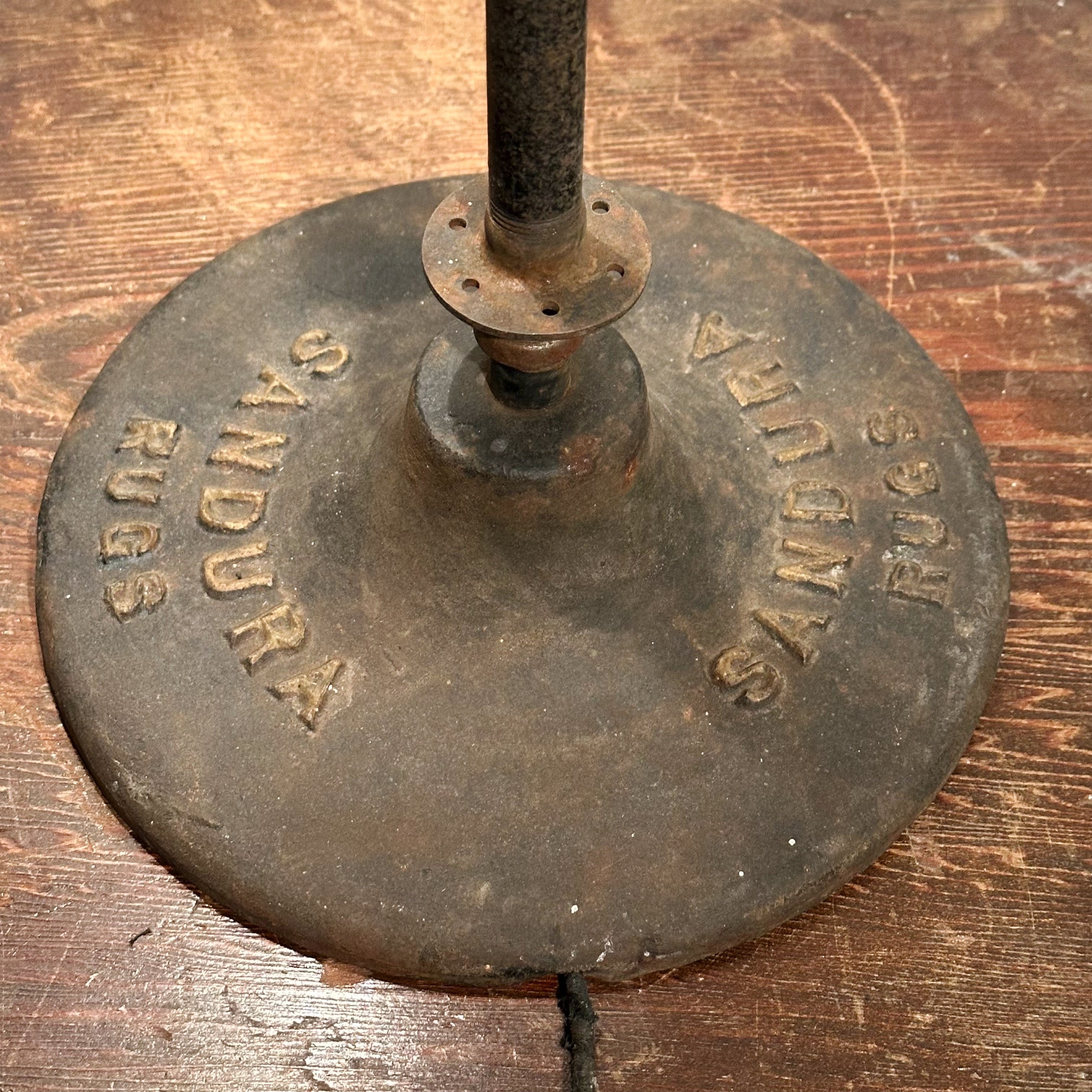 1930s Industrial Machinist Lamp with Sandura Rugs Base