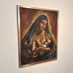 1950s Painting of African American Madonna and Child