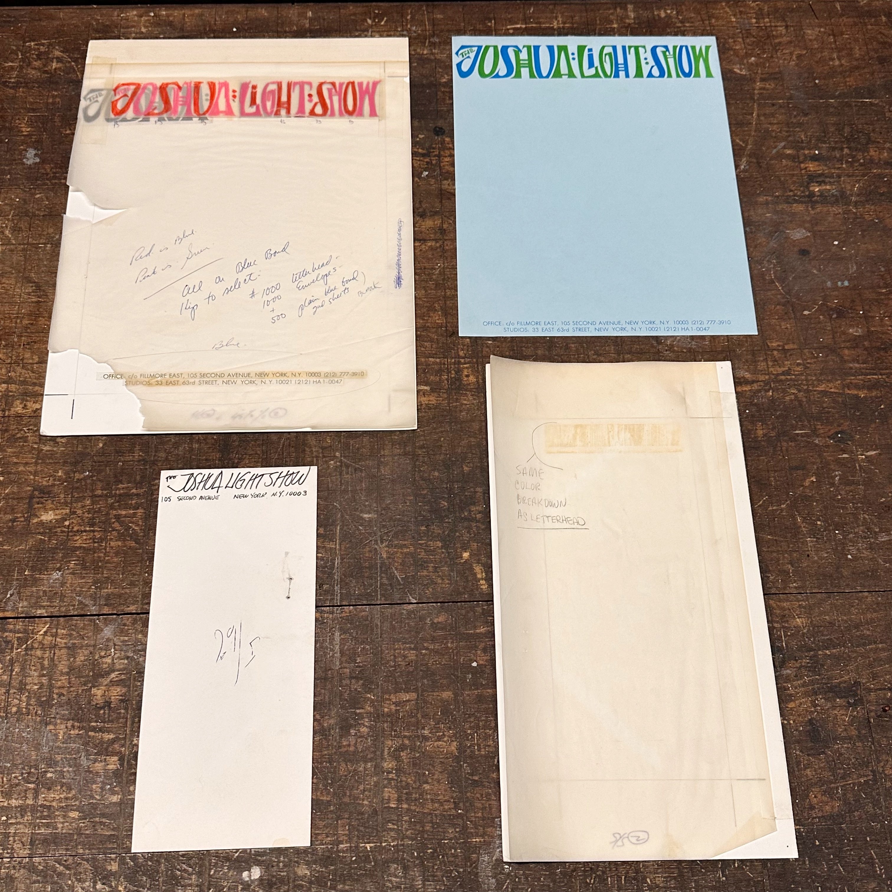 1960s Joshua Light Show Original Ephemera Archive - Psychedelic Rock Show Artifacts - Grateful Dead - Janis Joplin - Fillmore East Lighting