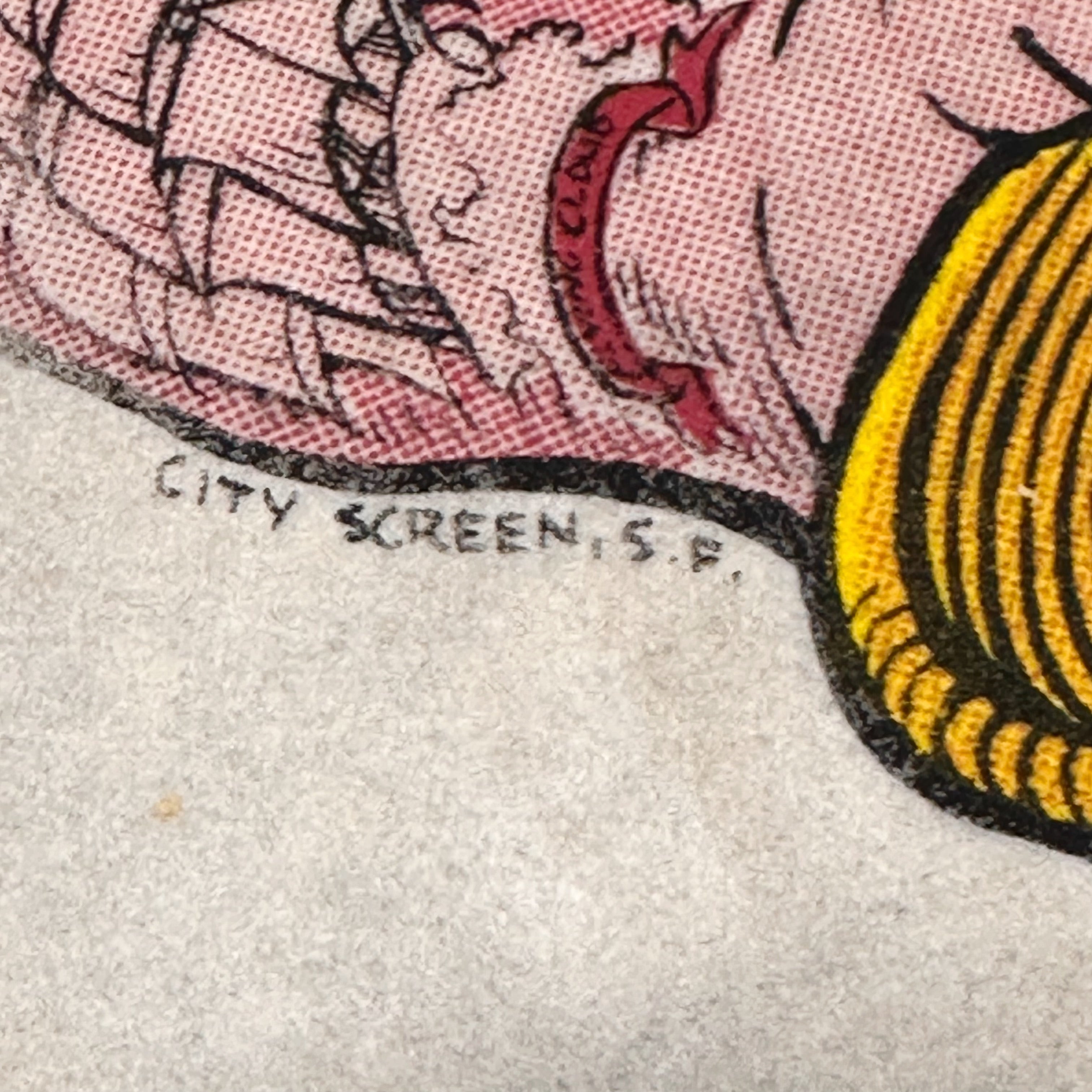 1980s Greg Irons Tattoo Convention Print on Fabric | 1980