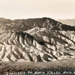 Early Death Valley Panoramic Photograph by Anton C. Heidrick - Zabriskie Point - California Photography Landscapes - Ansel Adams Style