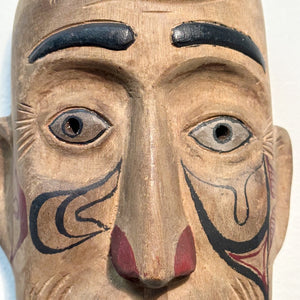 Rare Early 1900s Northwestern Coast Shaman's Mask from Haida Tribe - Rare 20th Century North American Art -  Indigenous Culture Wood Masks