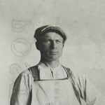 Antique Postcard of Hardware Store Carpenter with Tools