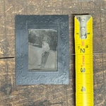 Antique Tintype of Early Ice Hockey Player | Rare Sports Photo