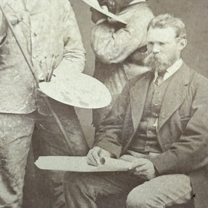 Antique Occupational Photograph of Painters in Unusual Pose