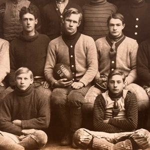 Antique Photographs of High School Football Team - Early 1900s - Set of 4 - Rare Unusual - Silver Gelatin Print - Varsity Sweaters