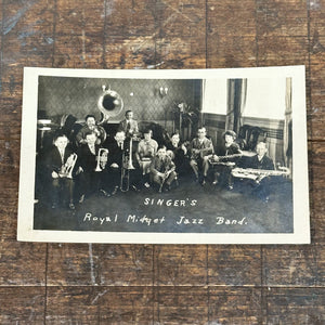 1920s RPPC of Singer’s Royal Midget Jazz Band | Unused