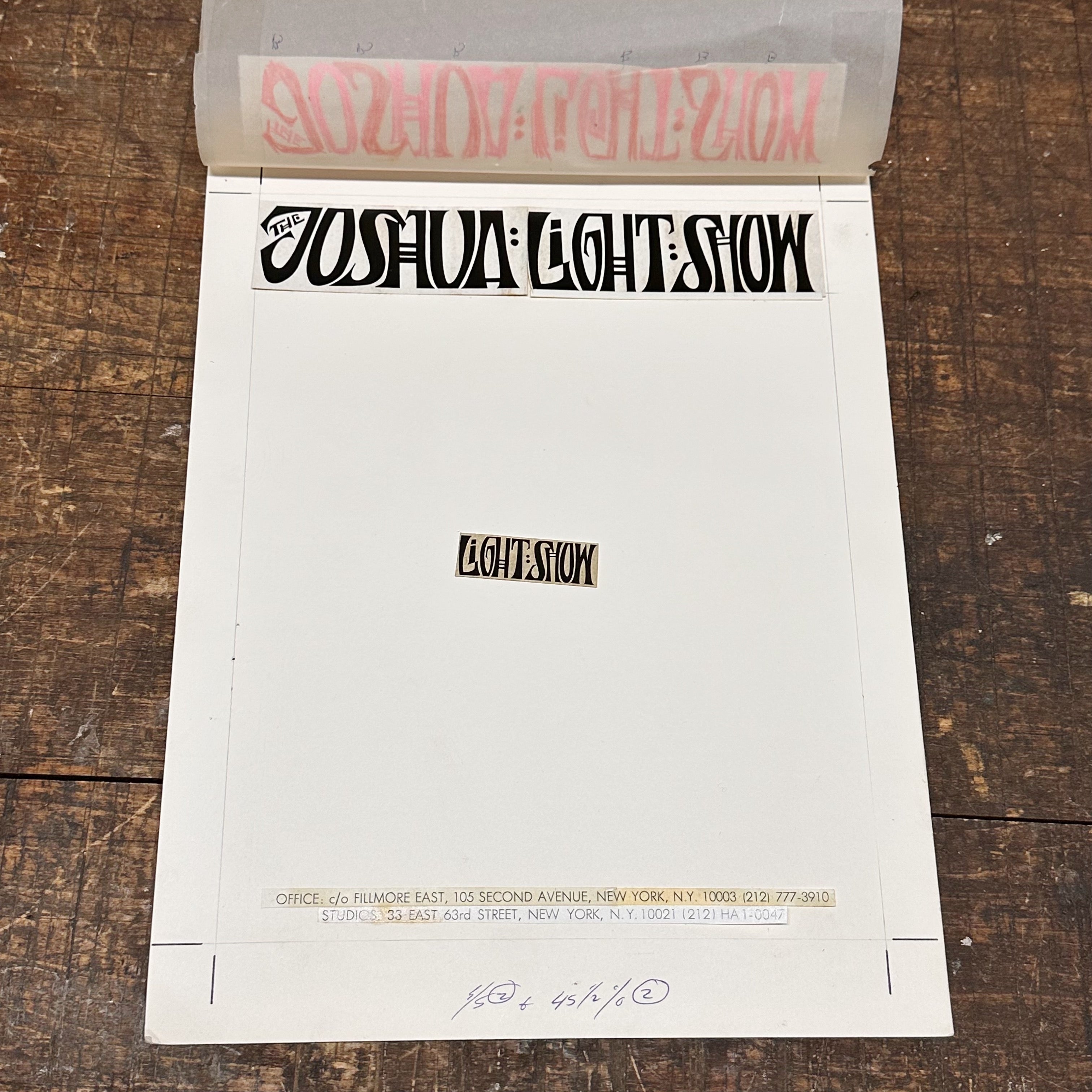 1960s Joshua Light Show Original Ephemera Archive