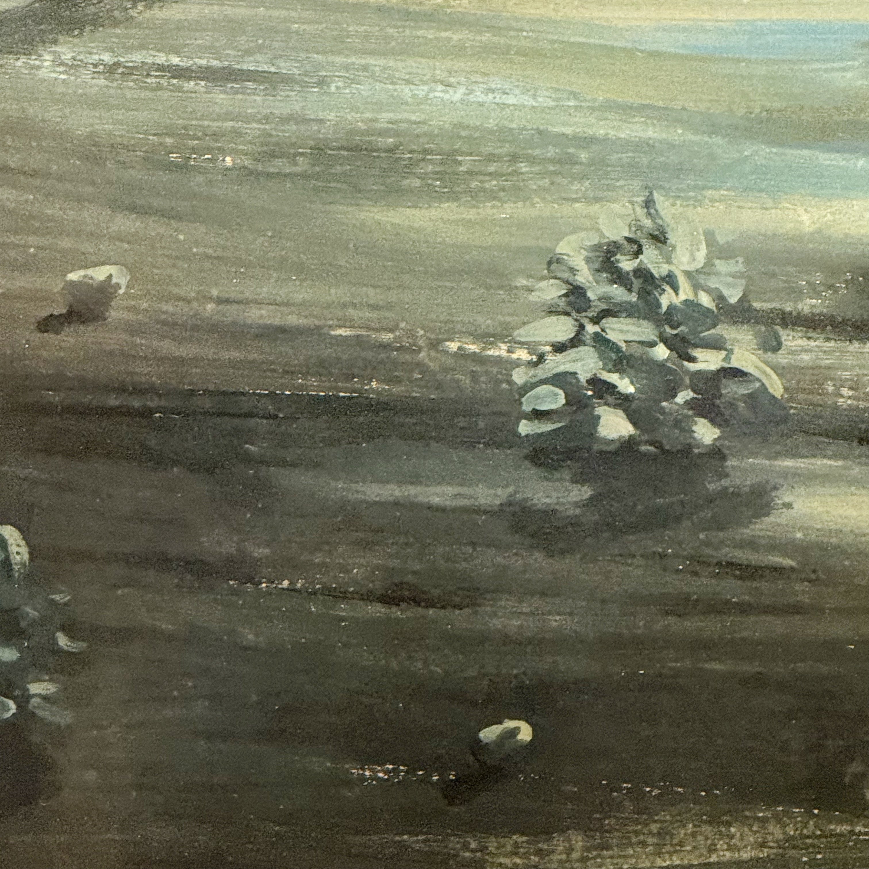 1970s Meir Pichhadze Original Surrealist Painting