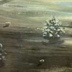 1970s Meir Pichhadze Original Surrealist Painting