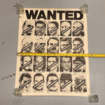1970s Watergate Wanted Poster with Nixon Accomplices