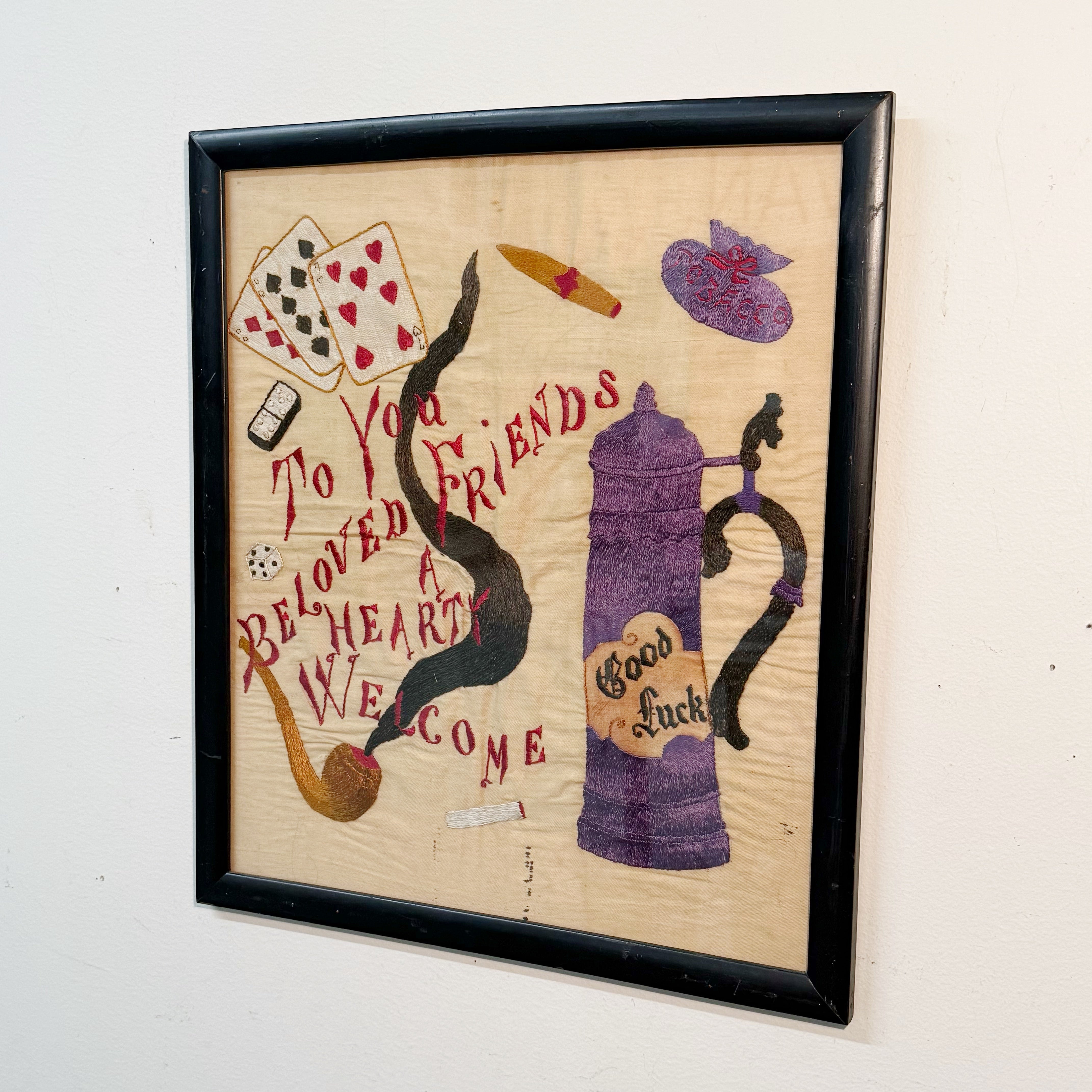 Antique Textile Folk Art by Sailor or Tramp | Vices Gambling