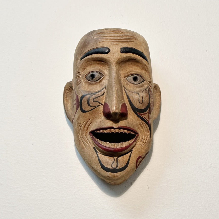 Early 1900s Northwestern Coast Shaman's Mask from Haida Tribe - Rare 20th Century North American Art -  Indigenous Culture Wood Masks
