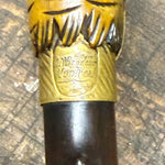 Antique Ibis Horn Walking Cane with Montreal Markings