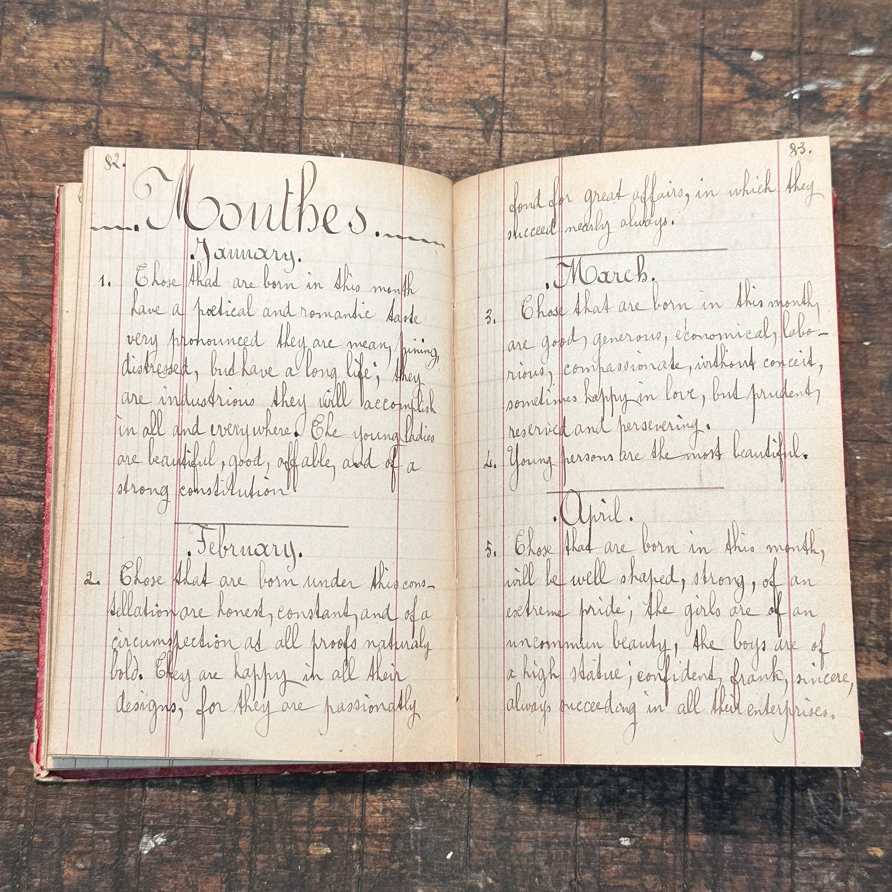 1800s Occult Handwritten Translation of Palmistry Physiognomy Astrology