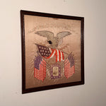Early 1900s Souvenir Silk Embroidery of Military Hawaiian Cruise
