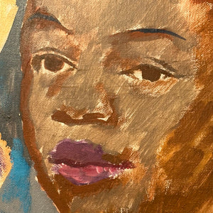 Adelheid Flatau Hirsch Painting of African American Woman | 1964