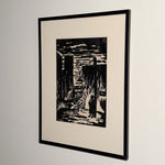 Vintage Robert Andres Woodcut Print | WPA Style