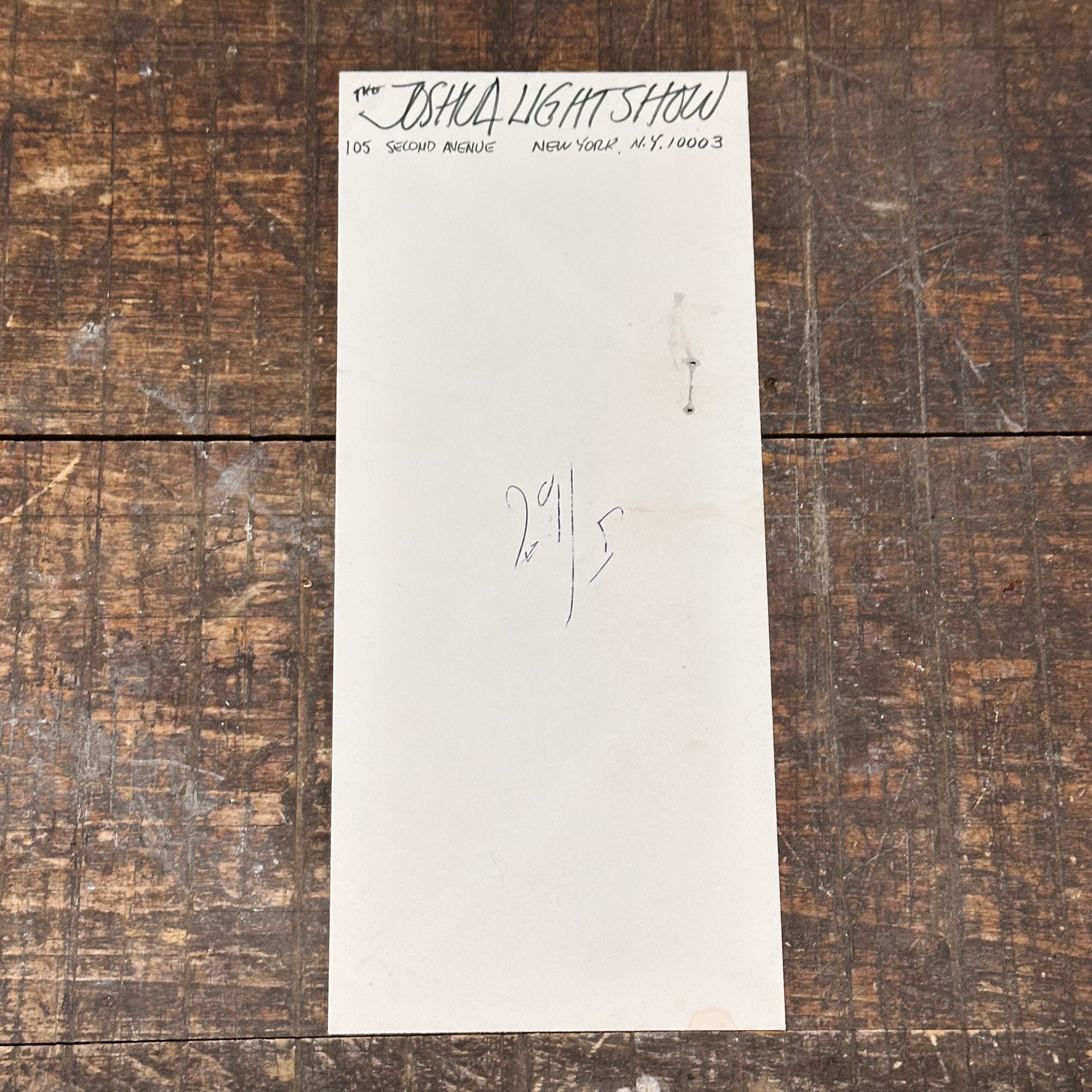 1960s Joshua Light Show Original Ephemera Archive