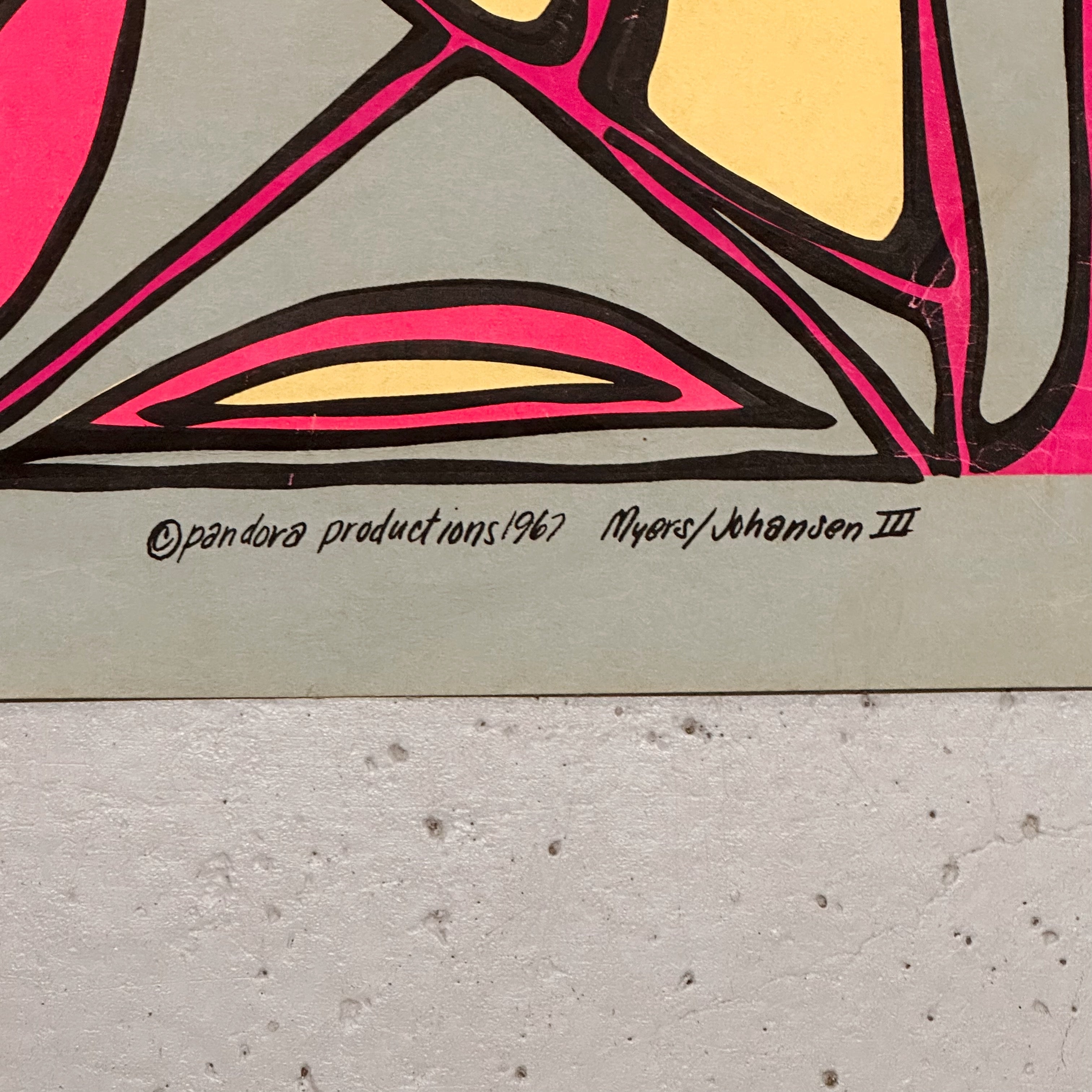 1960s Jimi Hendrix Blacklight Poster titled “Mr Experience” | 1967