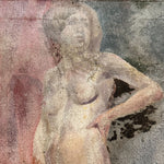 1920s Art Deco Painting of Nude Woman | Found Art
