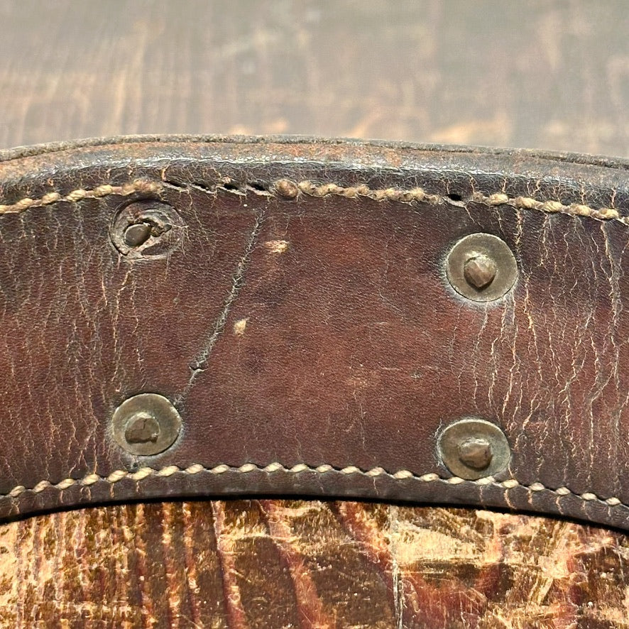 Antique Studded Dog Collar with "Bob Rinkers" Tag | Early 1900s