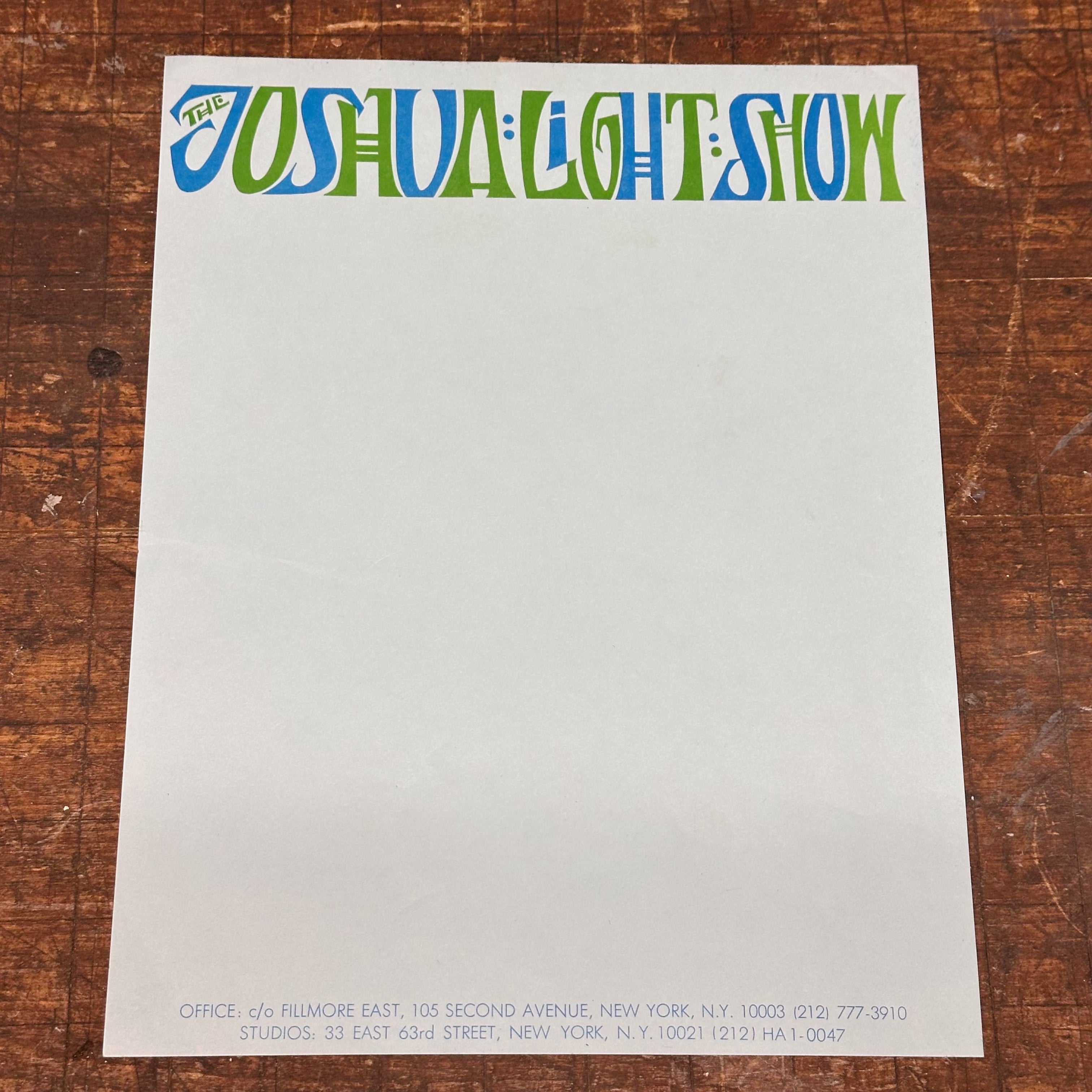 1960s Joshua Light Show Original Ephemera Archive